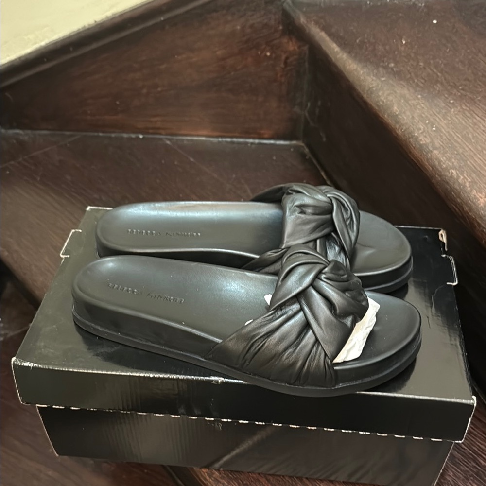 Steve Madden Black Women's Slide Sandals